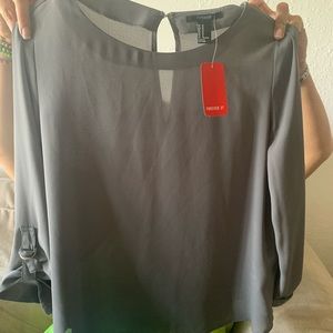 Woven top in Grey